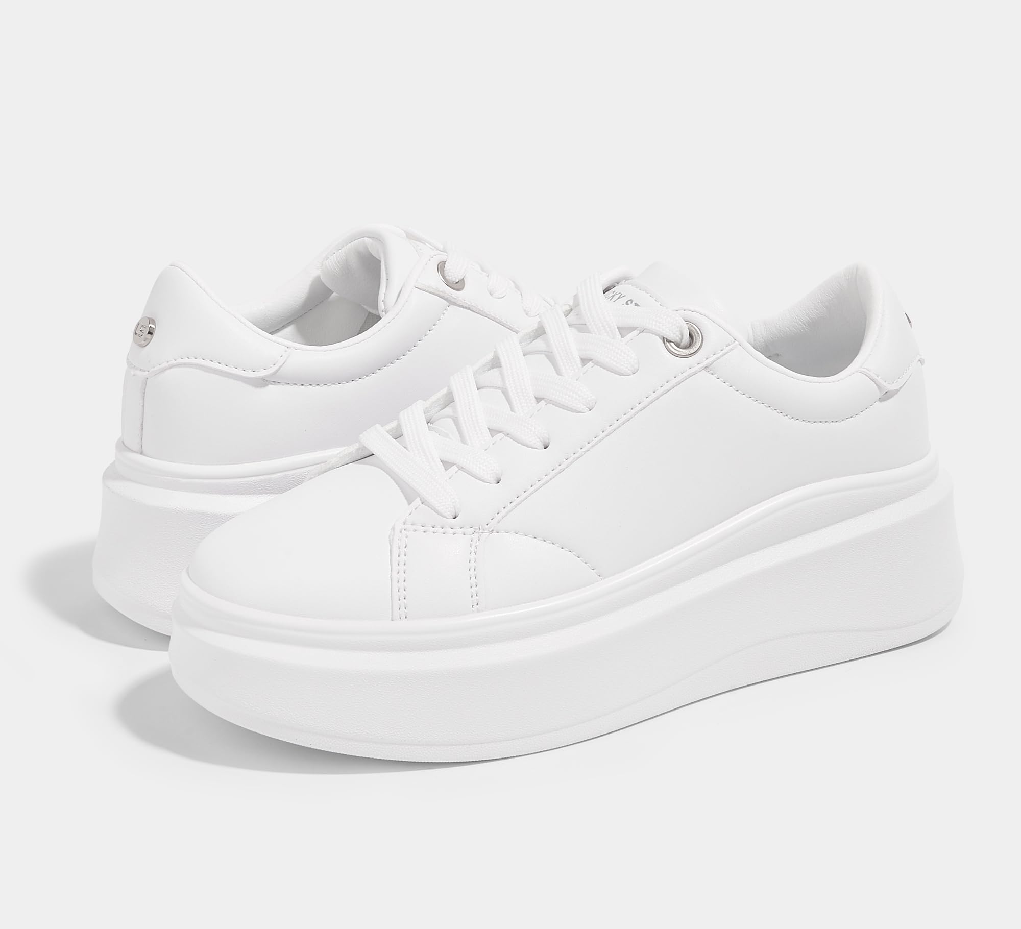 LUCKY STEP Sneakers Donna con Zeppa – Scarpe alla Moda, Classiche Basse, Scarpe Casual in Pelle Sintetica, Comode per Tutti i Giorni