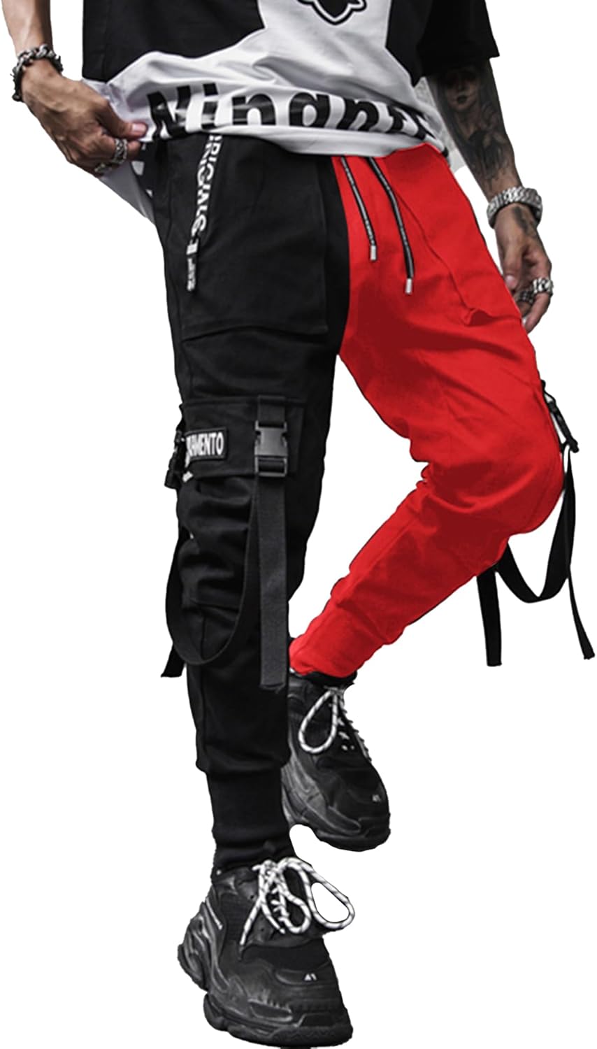 XYXIONGMAO Men's Jogger Pants Techwear Hip Hop Harem Pants Streetwear Tactical Track Pants