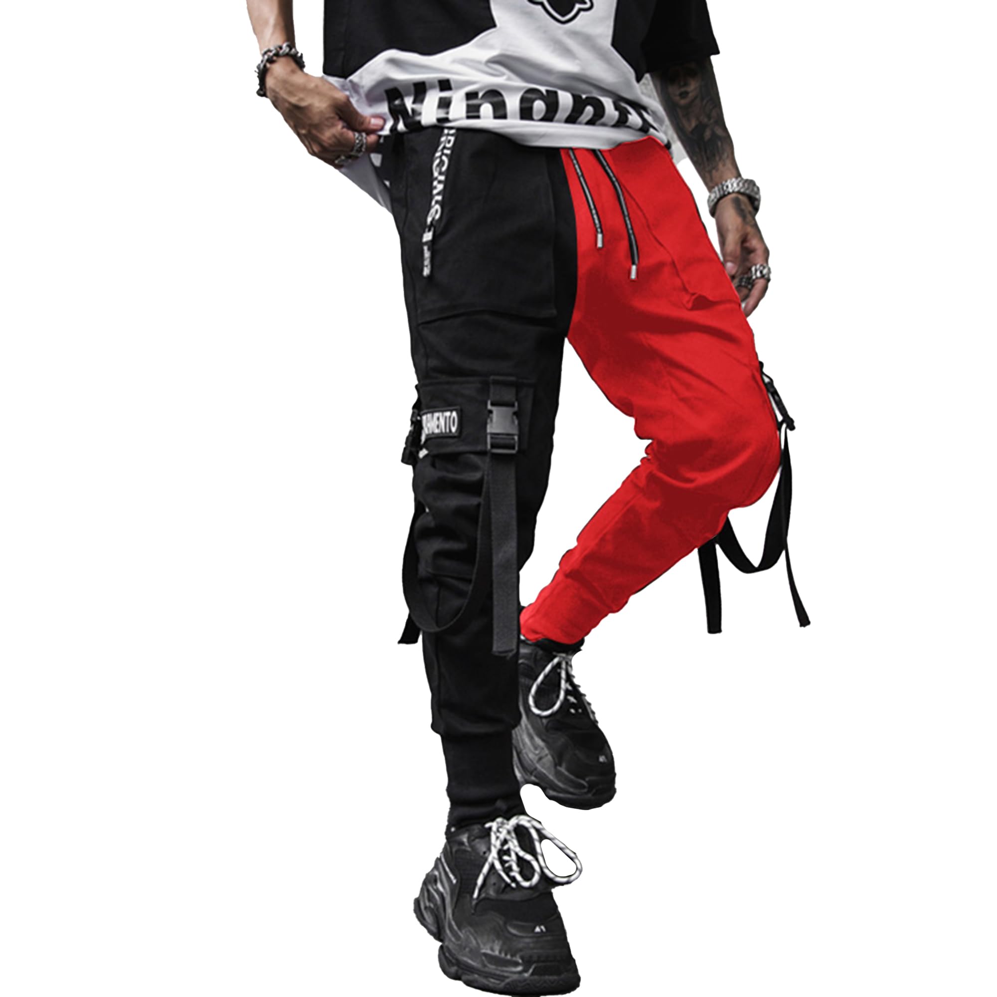 XYXIONGMAO Herren Jogger Pants Techwear Hip Hop Haremshose Streetwear Taktische Trainingshose