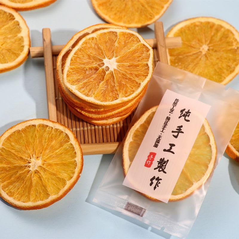 Rebanadas de naranja de frutas secas 3.17 oz90 g, bolsa de té de frutas, rebanadas de cítricos secos, rebanadas de naranja deshidratadas para