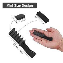 MSDADA New Hair Chalk Comb Temporary Hair Color Dye for Girls Kids with Light Color Hair, Washable Hair Chalk for Girls Age 4 5 6 7 8 9 10 Birthday Cosplay DIY, Christmas,New Year (Black)