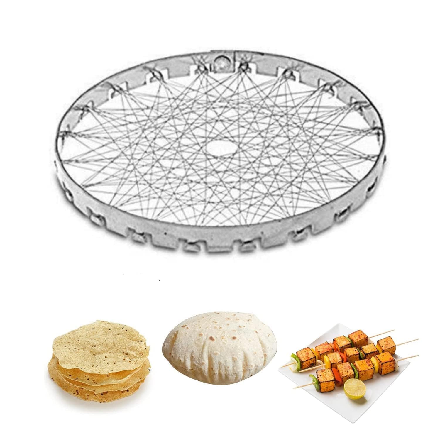 Chota Mini Gas Saver Tandoor - Stainless Steel LPG Papad Roaster with Grill Net, Compact & Ideal for Kitchen & Outdoor Use-image-27