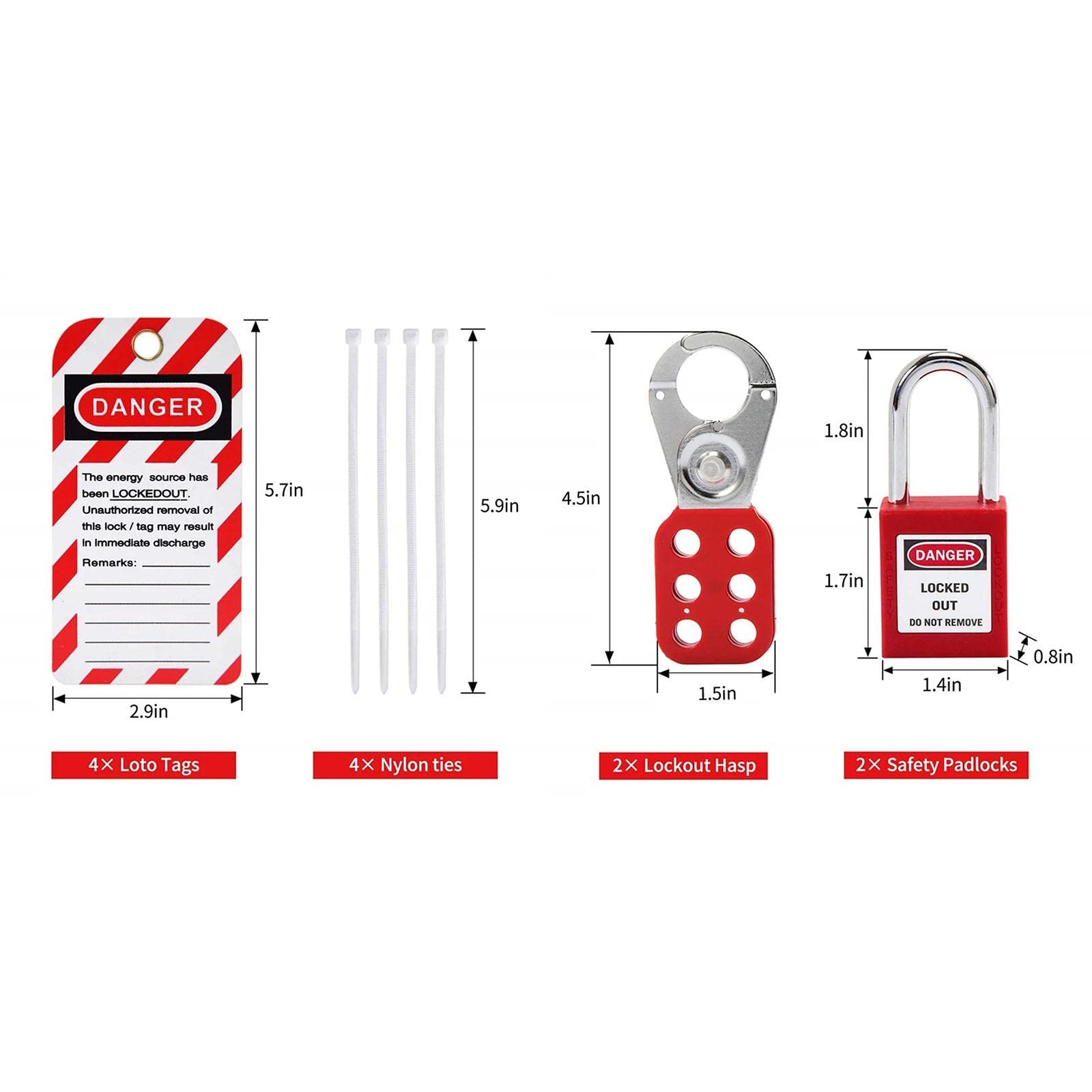 Generic Lockout Padlocks Hasps Lockout Circuit Breaker Lockout Lockout Kit