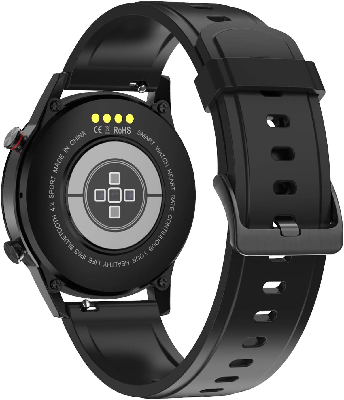 AmzPro VCG 2 (Voice Call Generation) Cassa in Alluminio - Bracciale Large in Acciaio Inox + Bracciale in Silicone - IP68 WaterProof - Hi Definition Wide Screen - BT 5.0 - App in Download Gratuito AmzPro VCG 2 (Voice Call Generation) Cassa in Alluminio - Bracciale Large in Acciaio Inox + Bracciale in Silicone - IP68 WaterProof - Hi Definition Wide Screen - BT 5.0 - App in Download Gratuito