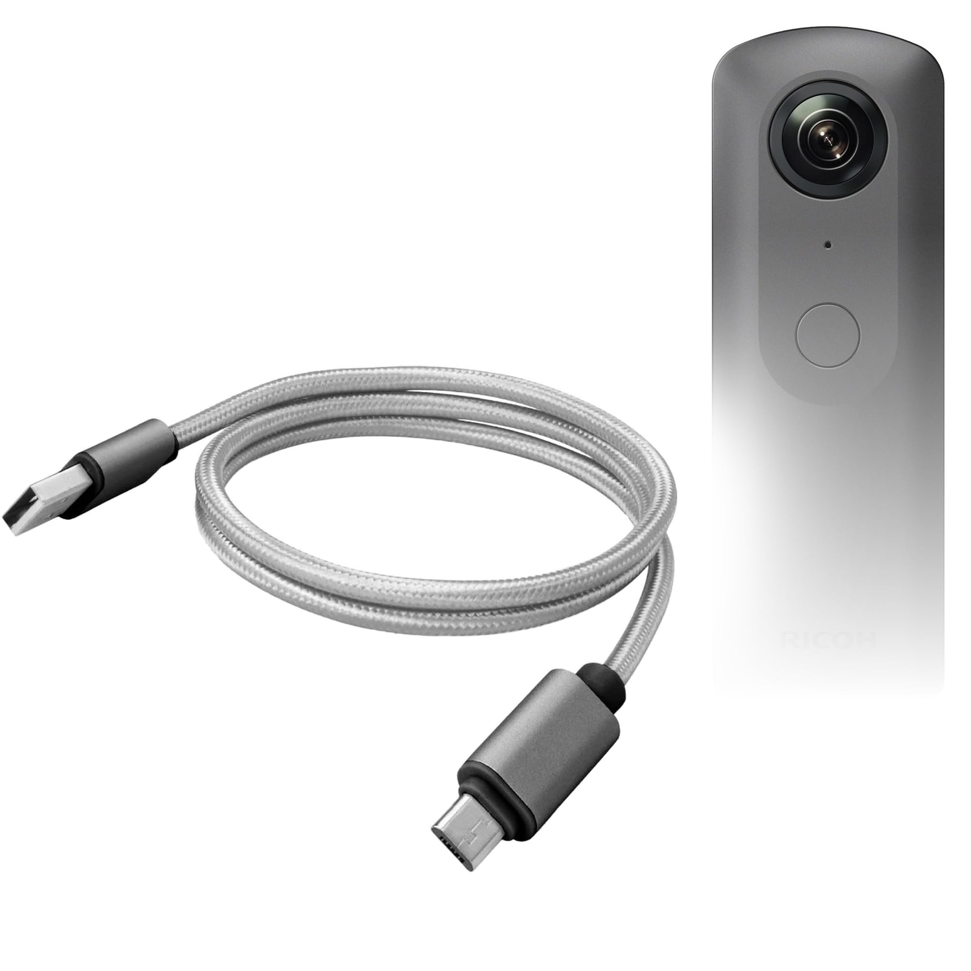 ★付属品多数★美品★RICOH THETA V 箱 説明書 ケーブル付 全天球360度写真＆ムービーをボタン1つで撮影できる「RICOH THETA Z1