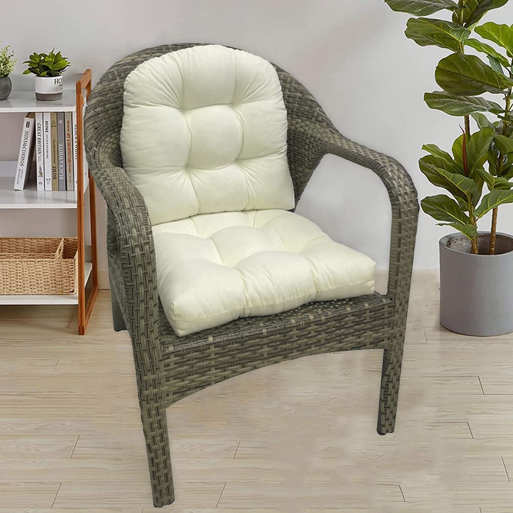 Sedia Vimini Cuscini Seduta Trapuntati 48x48cm Per Interni