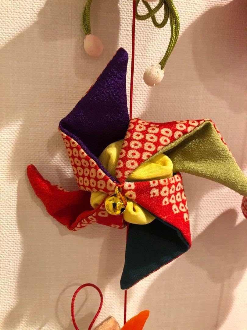 桃の節句の壁掛け③5蓮　吊るし飾り　吊るし雛 桃の節句の壁掛け③5蓮 吊るし飾り 吊るし雛 つるし飾り 7連