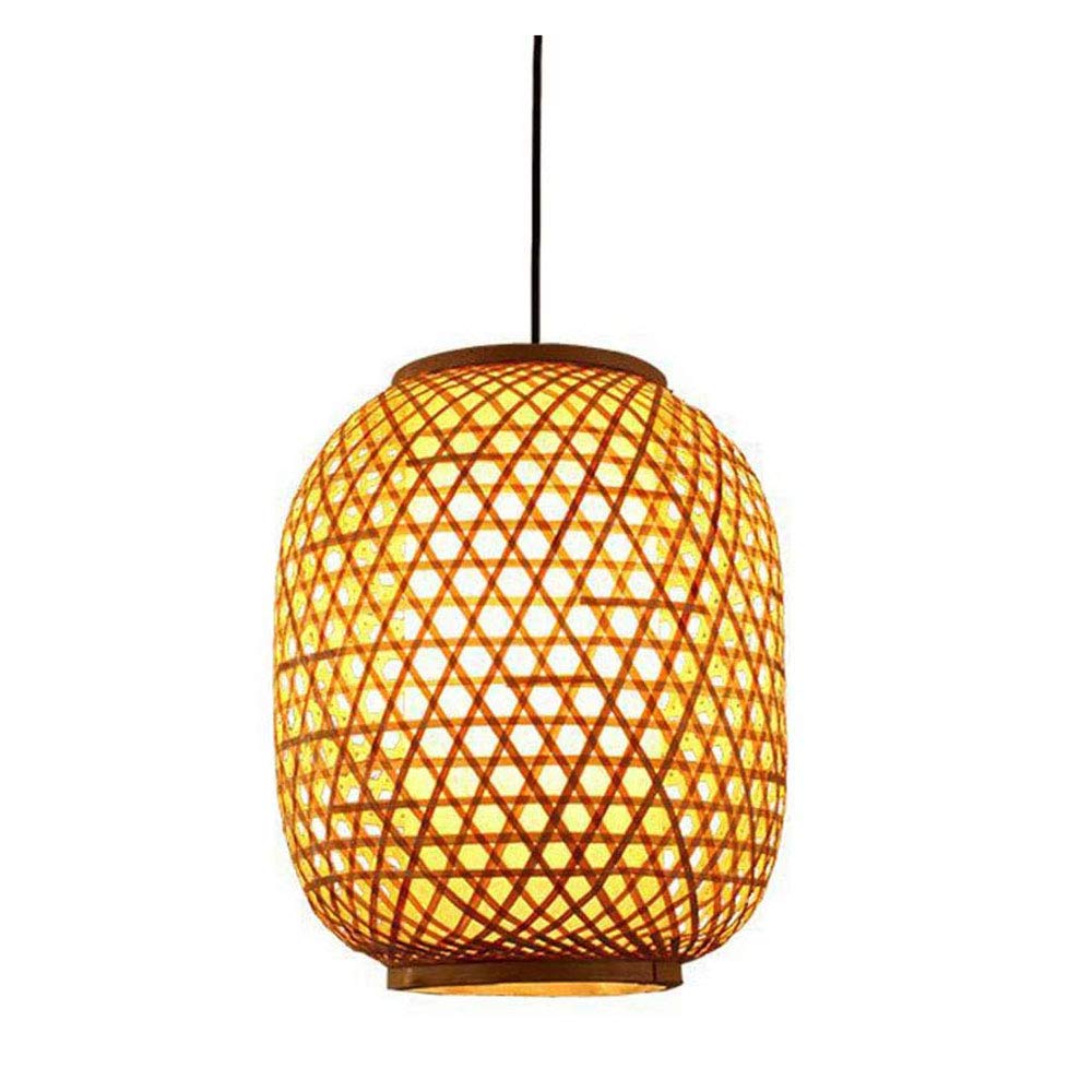 CHENKUI Lámpara De Araña Moderna Estilo Geometría 1 Luz, Iluminación Lámpara Colgante De Techo De Ratán Tejido Accesorios Iluminación Decoración Tejida De Nido De Pájaro De Mimbre para Cafetería, Bar