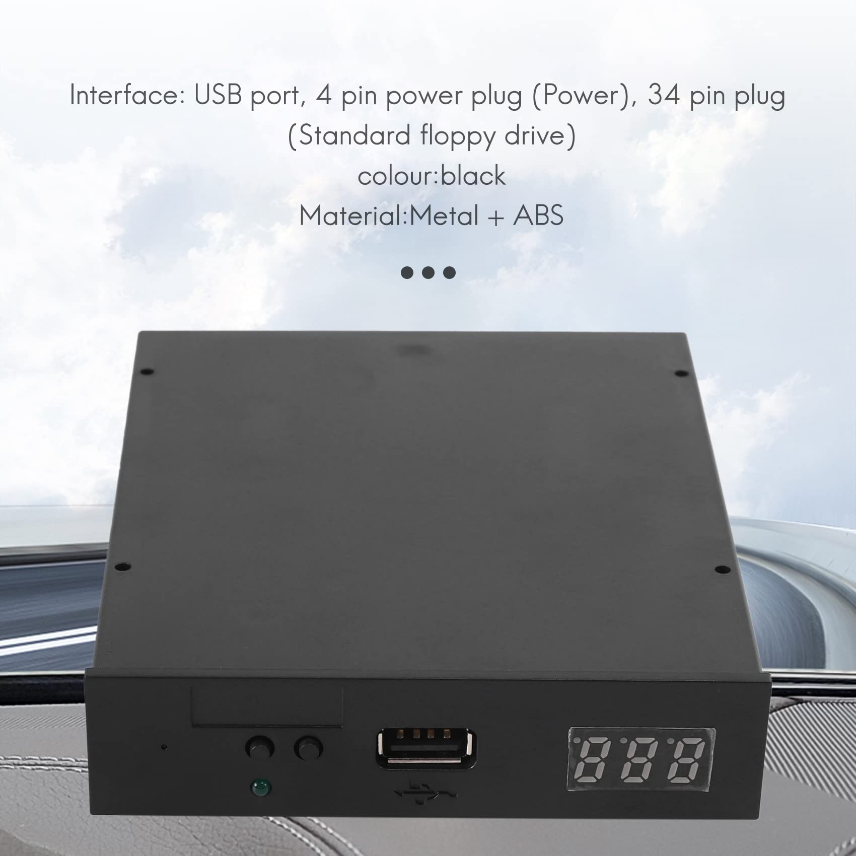 1,44 Mb USB SSD 3,5 Zoll schwarz Sfr1M44-U100K Version für elektronische Korg Gotek