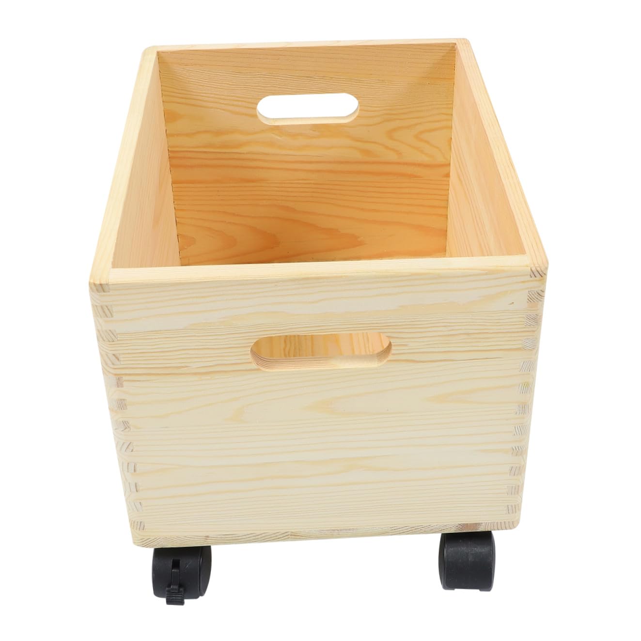 DOITOOL Scatola Portaoggetti e Funzione Multipla di Stoccaggio Grande Capacità in Legno Ruote Pratica e Decorativa la Casa
