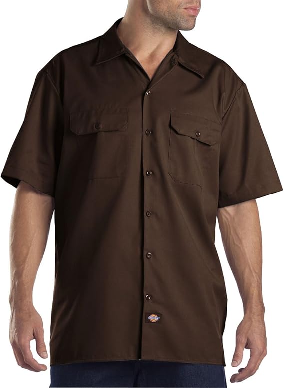 Dickies Mens Relaxed Fit Short Sleeve Work Shirt