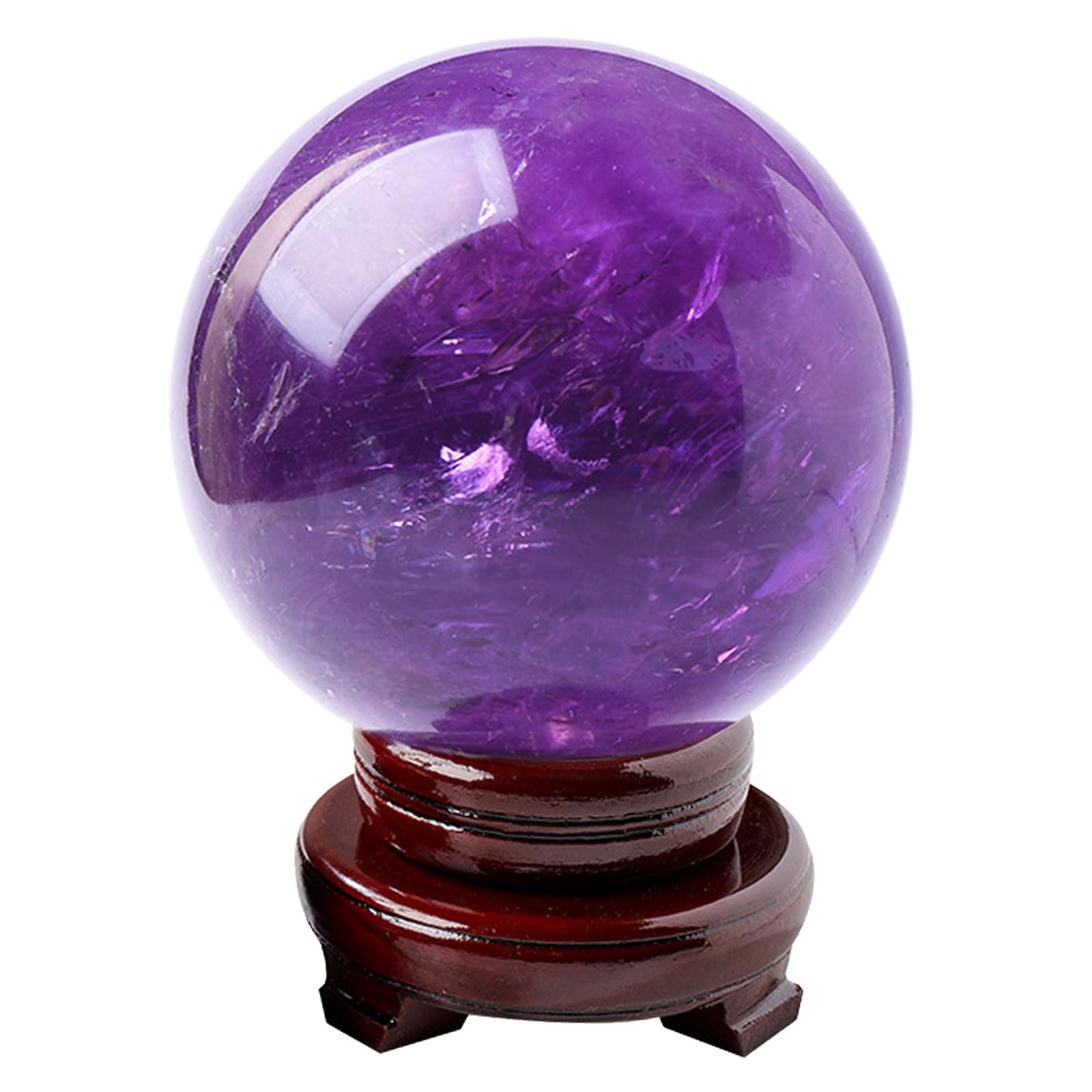 DFrywdgSEY crystal ball, Crystals Gemstone Sphere Polished Stones for Meditation, Divination, Feng Shui, Home Decor, Gift(80mm)