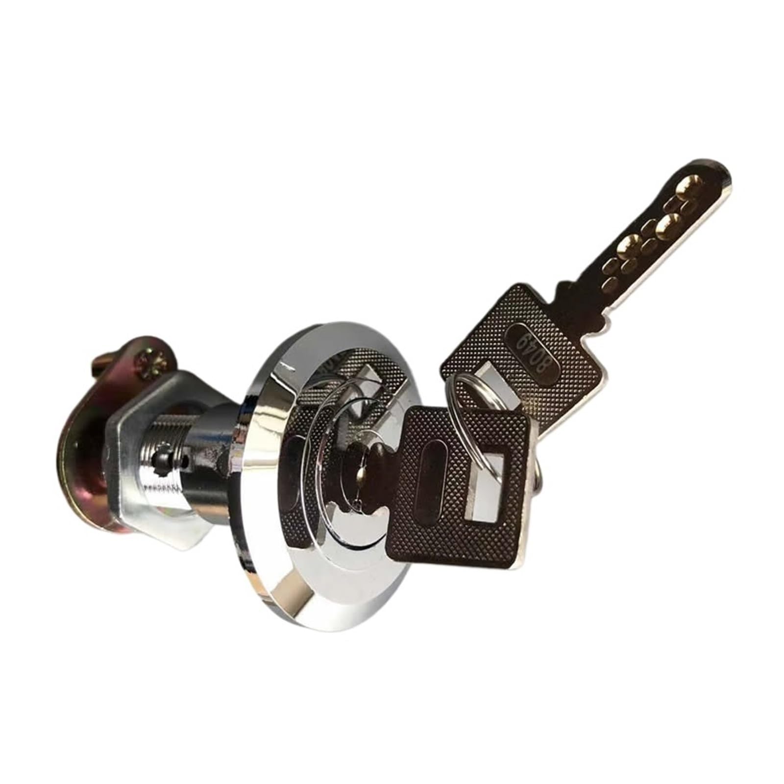 Btwyu 50Mm K Cam Lock,Drawer Lock Extended Type Safe Deposit Box Anti - Theft Cam Lock Cylinder 80Mm 90Mm Super Encryption Key Very Safe Class C Anti-Theft(50Mm K)