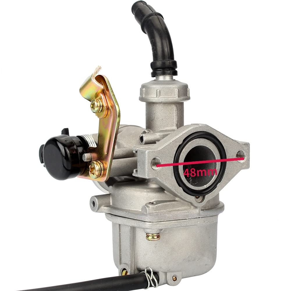 Carburador Carburador Estrangulador De Cable Carburador 19mm para Ciclomotor 50cc 70cc 90cc 110cc Quad ATV con Tapa Tanque Combustible Motocicleta PZ19 Conjunto Carburador