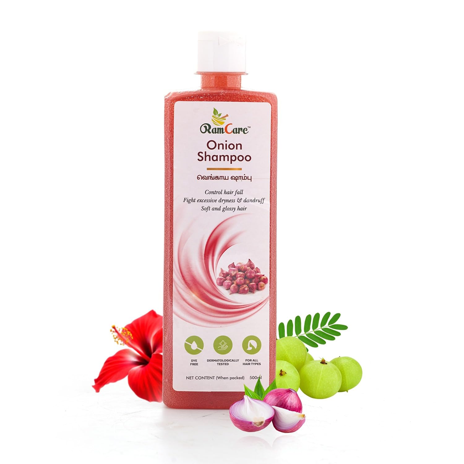 Ramcare Onion Herbal Shampoo Reduce Hair Fall, Frizzyness & Anti Dandruff,No parabens, No Sulphate - 250ml-image-13