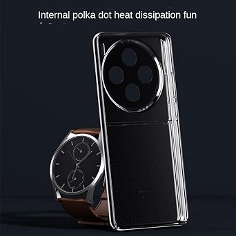 Case for Vivo X100 Ultra, Full Camera Protection Shockproof Mobile Phone Case Protective Cover Premium Leather Slim Electroplated TPU Frame Case (Vivo X100 Ultra,Grey)