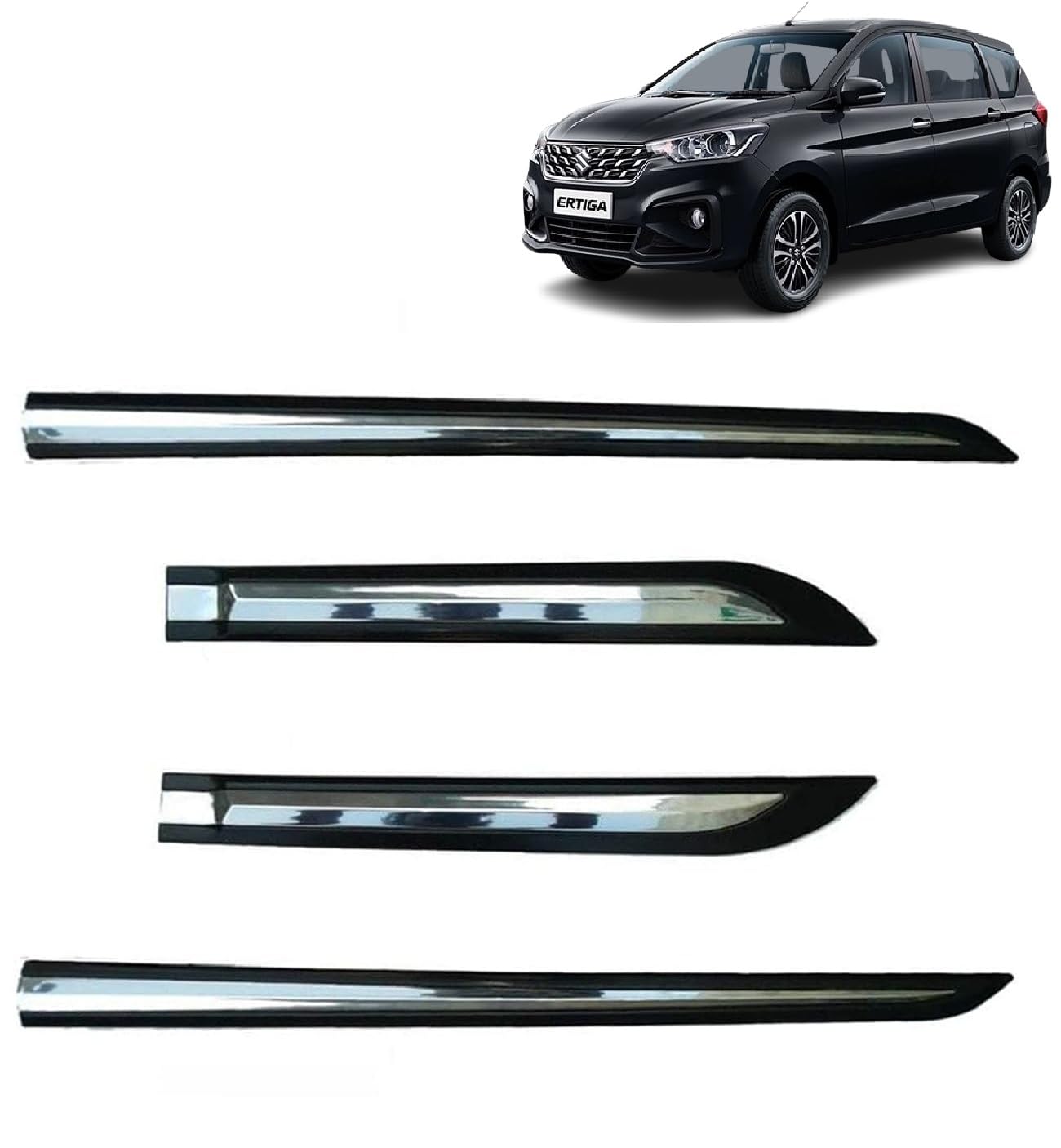 Half Chrome Car Door Side Beading Moulding for Ertiga 2026 Year Onwards All Models of Suzukii Car Universal Door Protector Cladding/Garnish Half Chrome (Set of 4)-picture-15