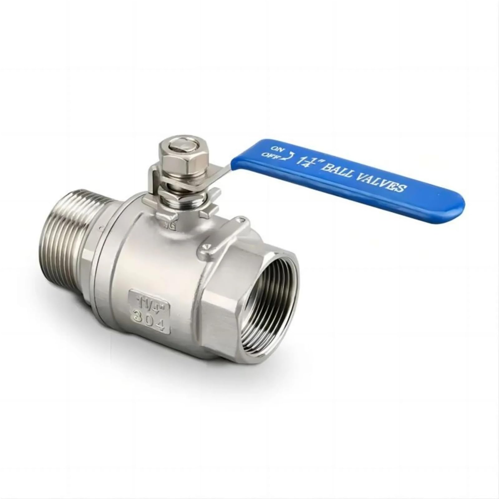 Robinet à boisseau sphérique DN20 3/4 pouce en acier inoxydable 304 manuel