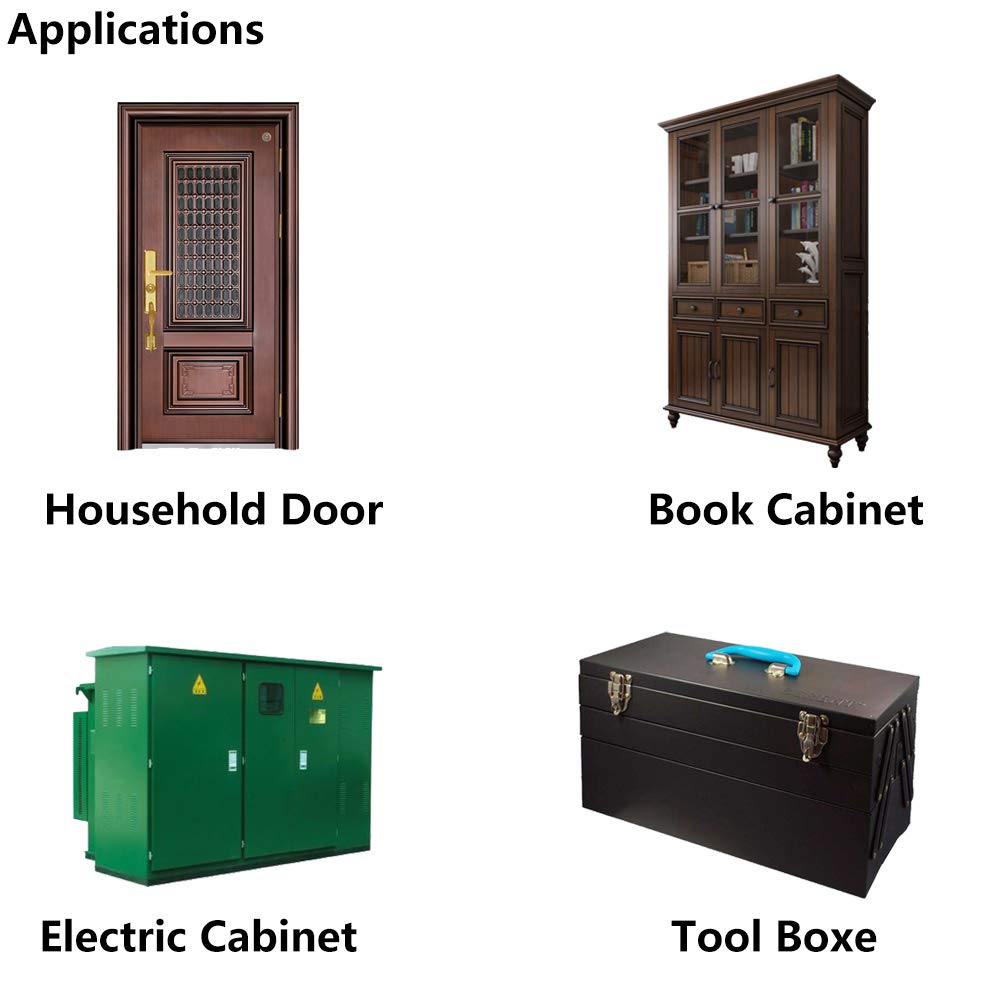 MroMax Lot De 6 Charnières De Levage 7,7 X 2,3 X 0,1 Cm En