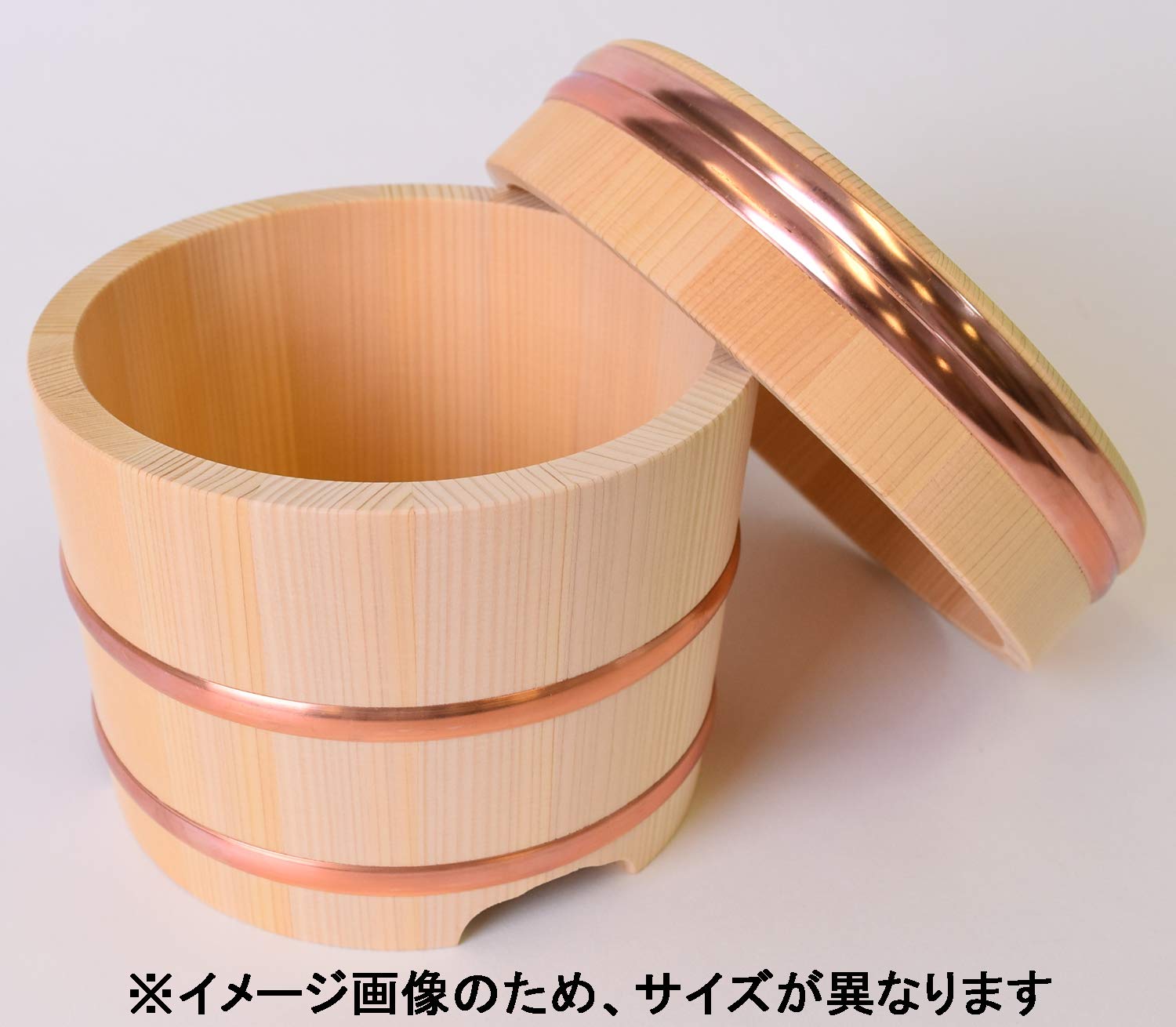 Amazon｜木曽工芸 おひつ 江戸型 日本製 木製 さわら 7合用