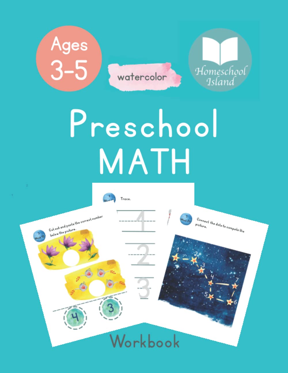 Buy Preschool Math Workbook Ages 3 To 5 200 Activities Counting