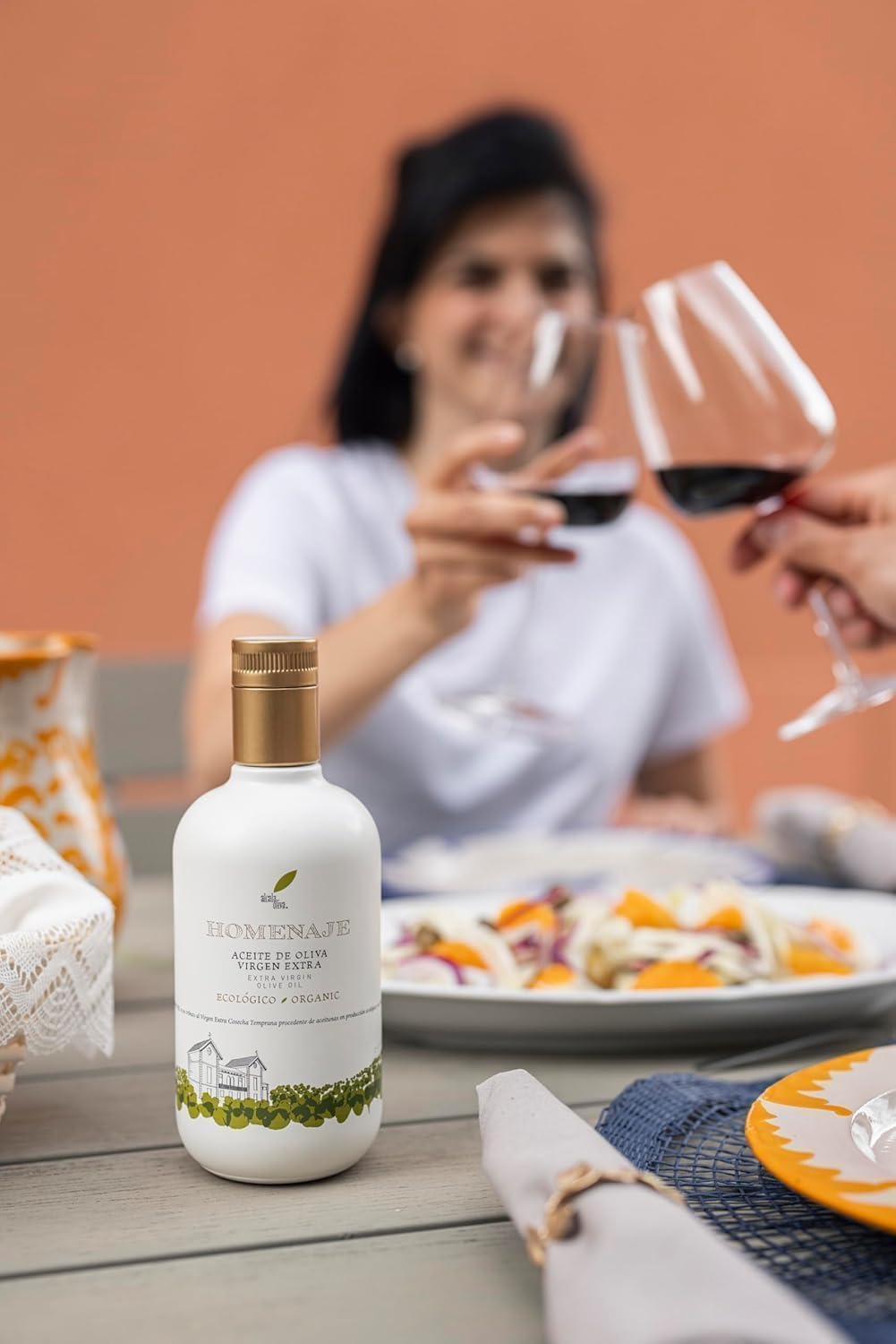 Aceite de Oliva Virgen Extra HOMENAJE 500ml | Orgánico y Ecológico | Pureza Natural y Sabor Extraordinario (Pack of 6)
