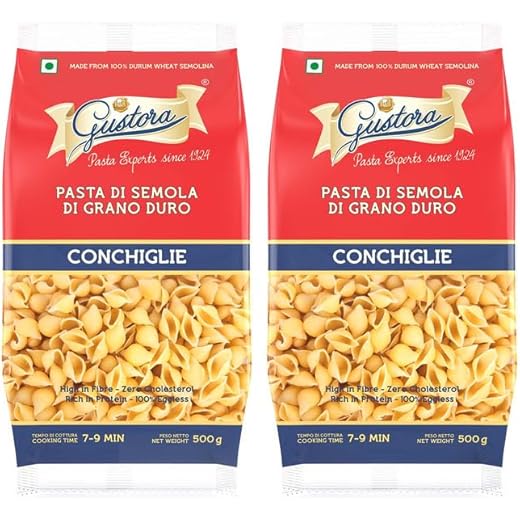 Gustora Shell Protein Pasta - 500gm x 2