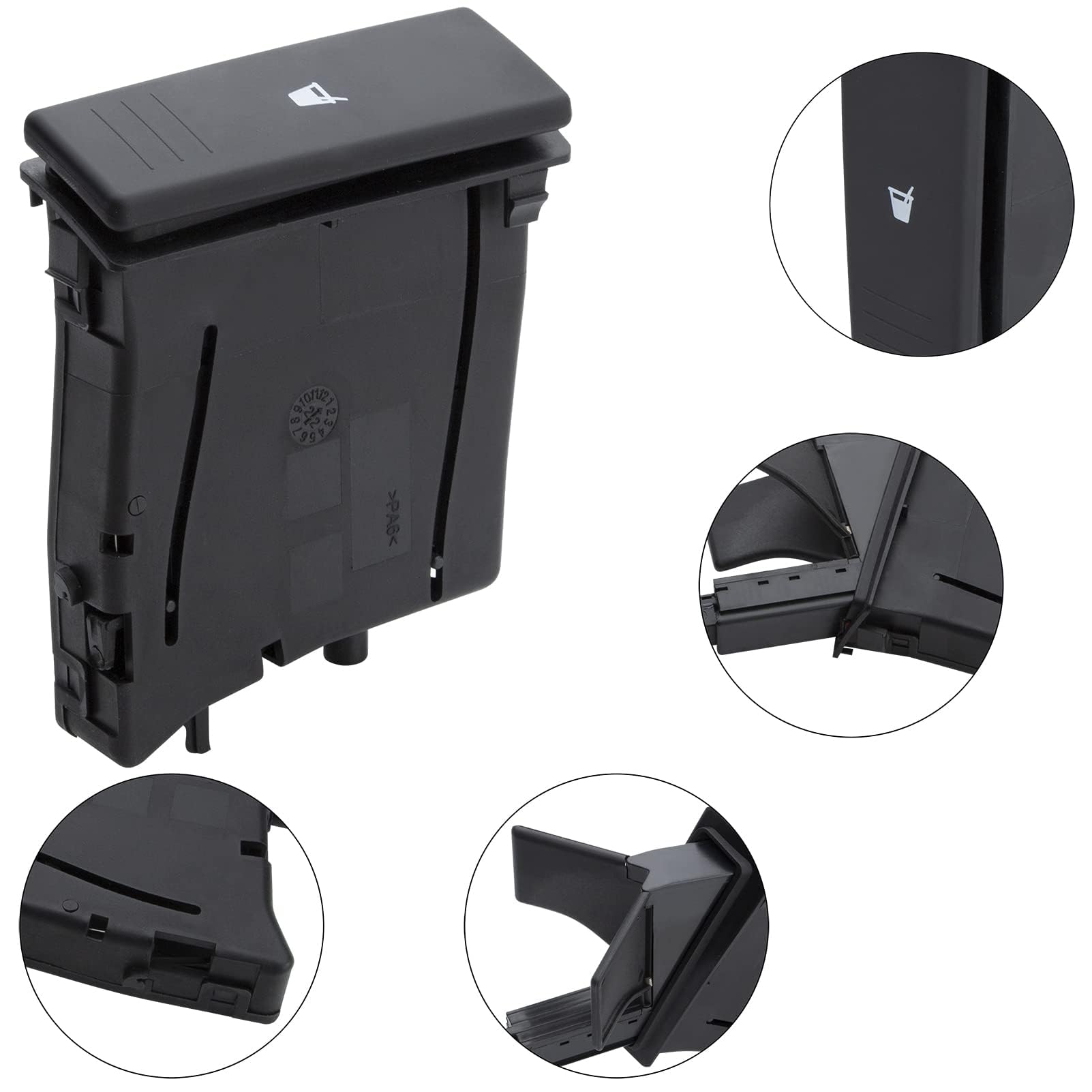Porte-gobelet Avant Droite Pliable Fente pour Polo 9N 2002-2010 6Q0858602E 6Q0 858602E 6Q0 858 602E