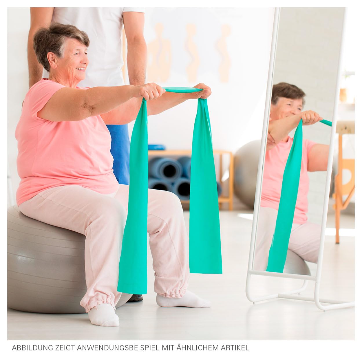 Sport-Tec Therapiespiegel Standard, Standspiegel, Spiegel Physiotherapie 145x52 cm fahrbar