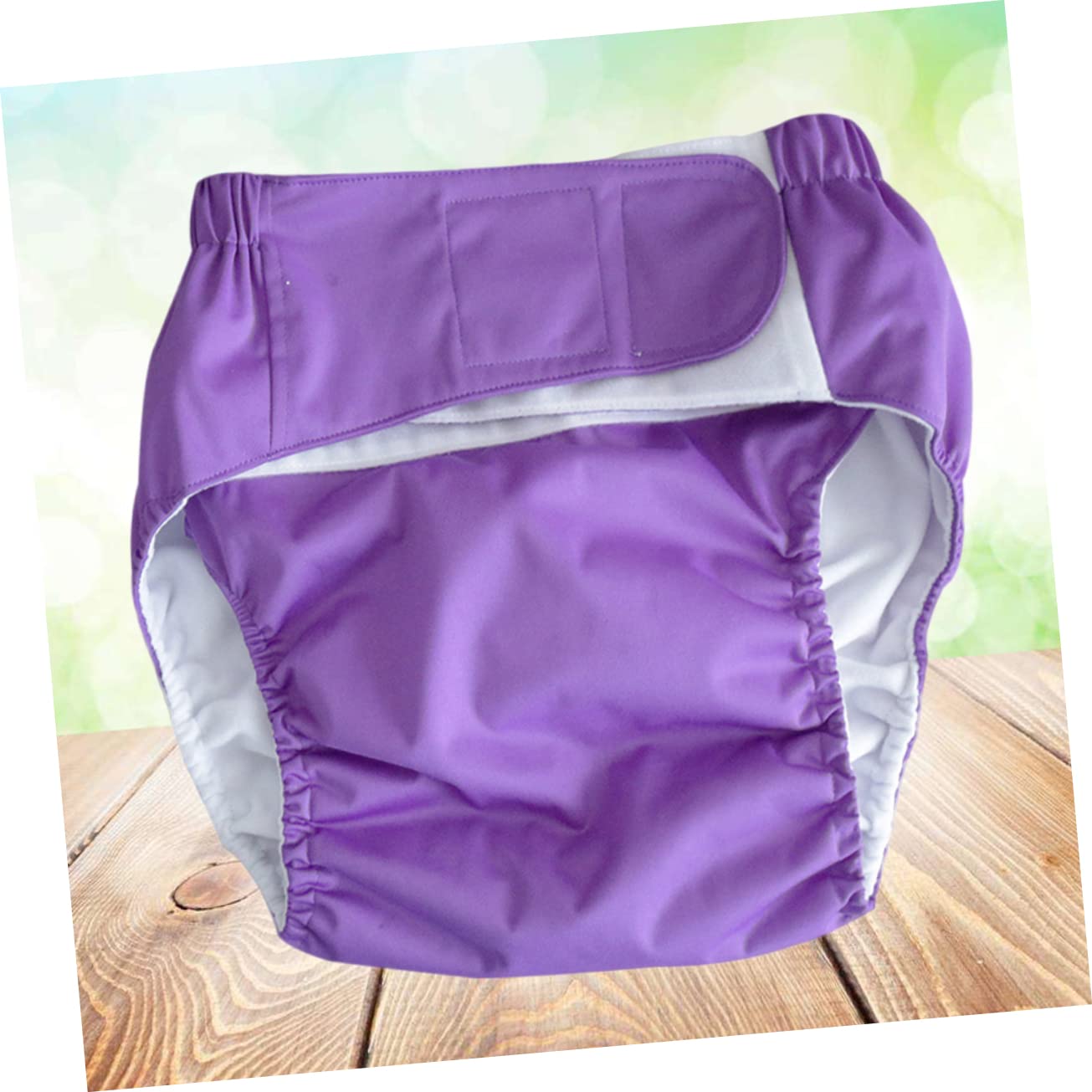 FOMIYES Diapers Adult Diaper Washable Pants Soft Comfortable Underwear for Incontinence (Dark Purple)