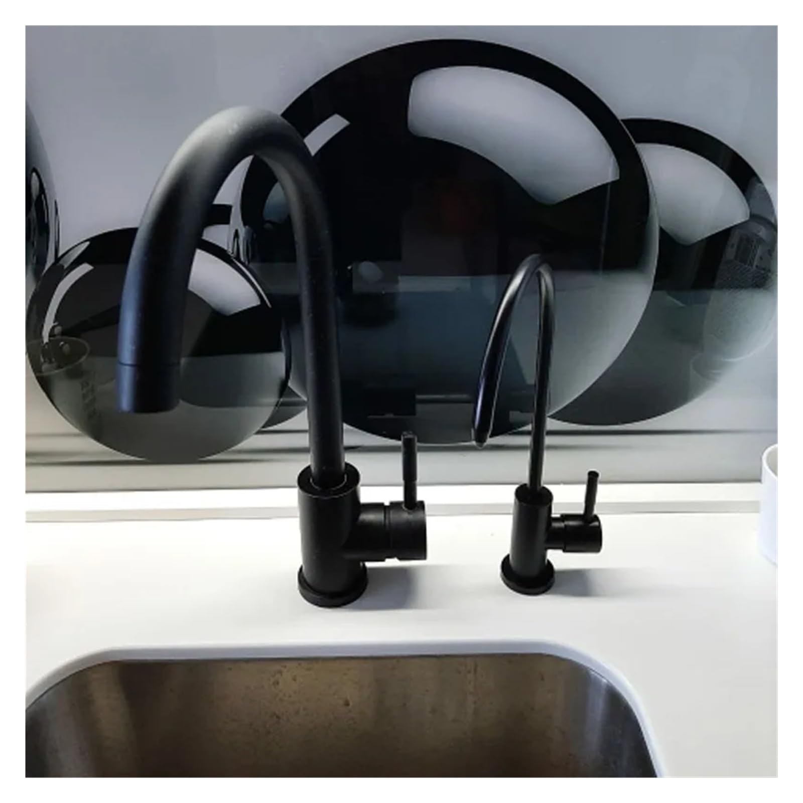 Mezclador de Filtro de Agua de Cocina, Grifo Giratorio de 360 ​​Grados, de Acero Inoxidable (Color : 03)
