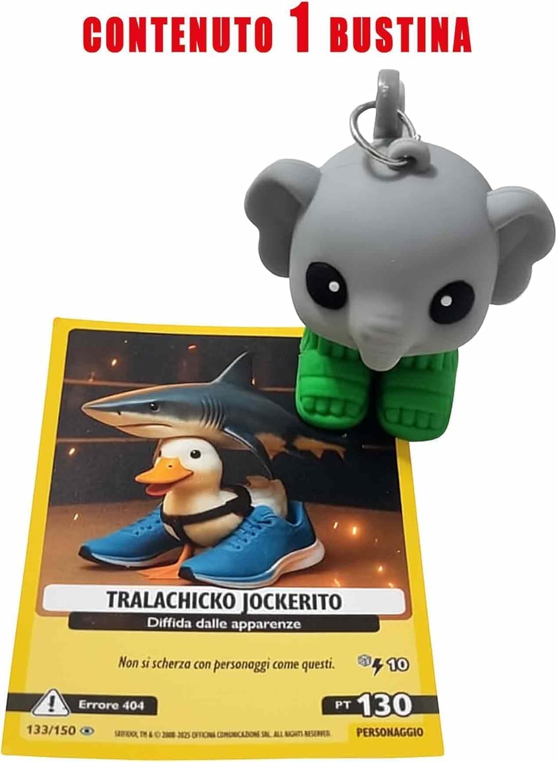 Generisch Skifidol Brainrot Sammelkarten-Spiel, Limited Edition Set mit 12 Karten, 12 3D-Figuren mit Karabiner, Psychedelisches Design, Sammelspiel