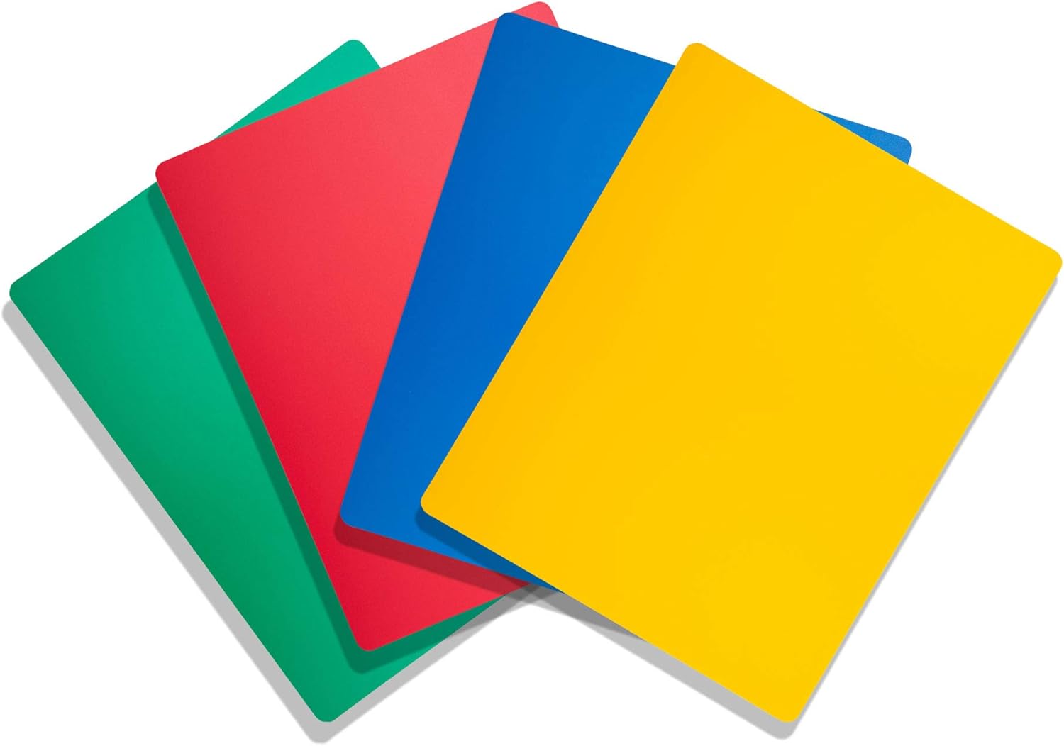 Professional Kitchen Cutting Board Mats – 15×12 Inch NSF Approved, Flexible 4 Color Set (Red, Blue, Green, Yellow) for Meat, Vegetables and Seafood (1/16″ Thick) Professional Kitchen Cutting Board Mats – 15×12 Inch NSF Approved, Flexible 4 Color Set (Red, Blue, Green, Yellow) for Meat, Vegetables and Seafood (1/16″ Thick)