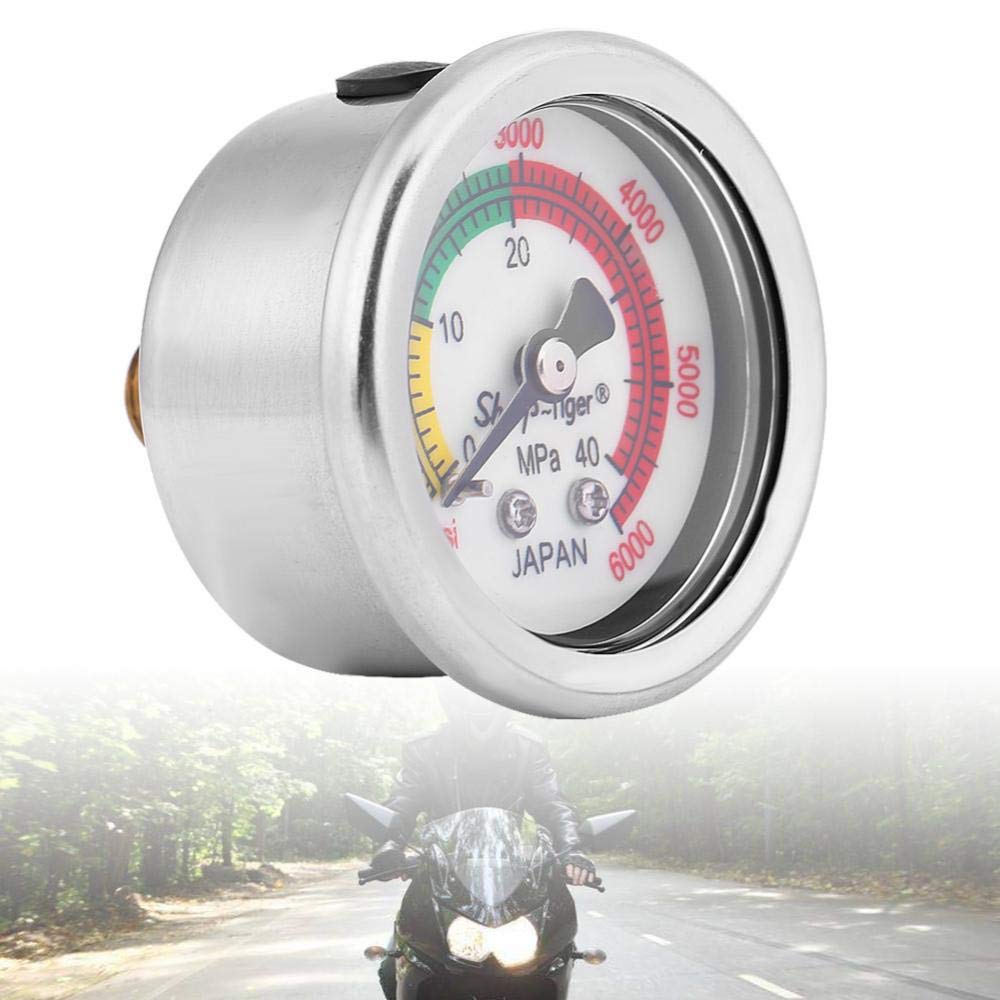 KIMISS Manometr do motocykla 40MPa, uniwersalny do pompowania, wysoka precyzja, łatwy w montażu