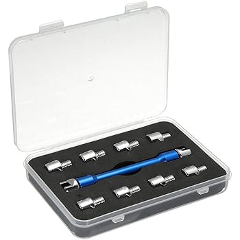 Paquet De 9 Cles A Rayons Cle Dynamometrique A Rayons Reglables Facile A Appliquer Outil De Moto Dur Et Durable Reparation De Type Trempe Cle A Rayons Avec Boite Amazon Fr Cuisine