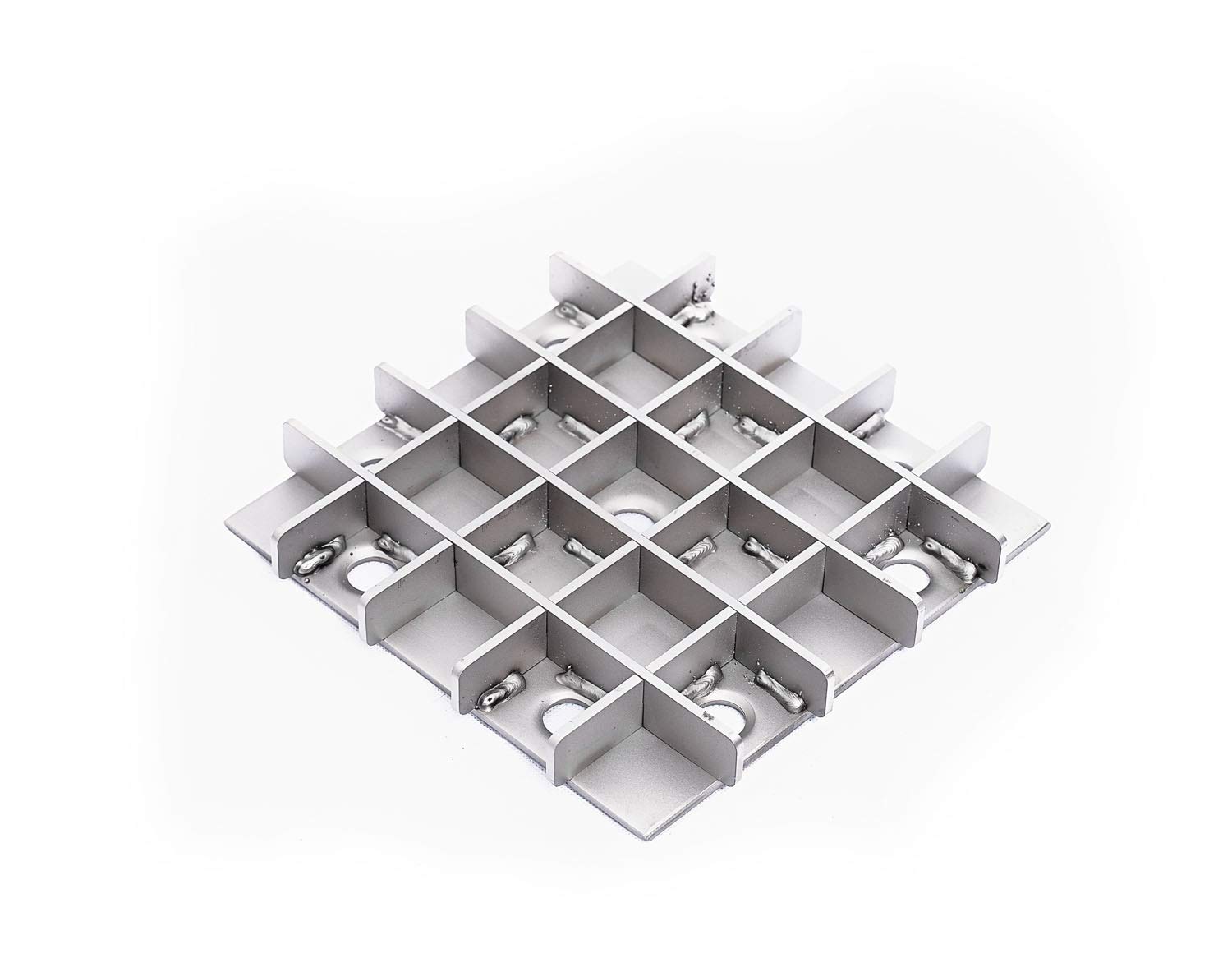 Sumidero sifónico de 250x250mm. de Acero Inoxidable. con Cesta de Recogida de residuos extraíble, Tapa Reforzada y Garras de Anclaje al Suelo.