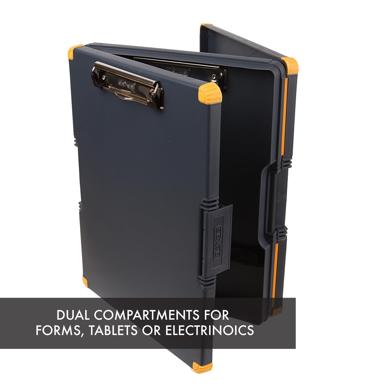 Dexas Duo Clipcase Custodia a doppio lato organizer arancione
