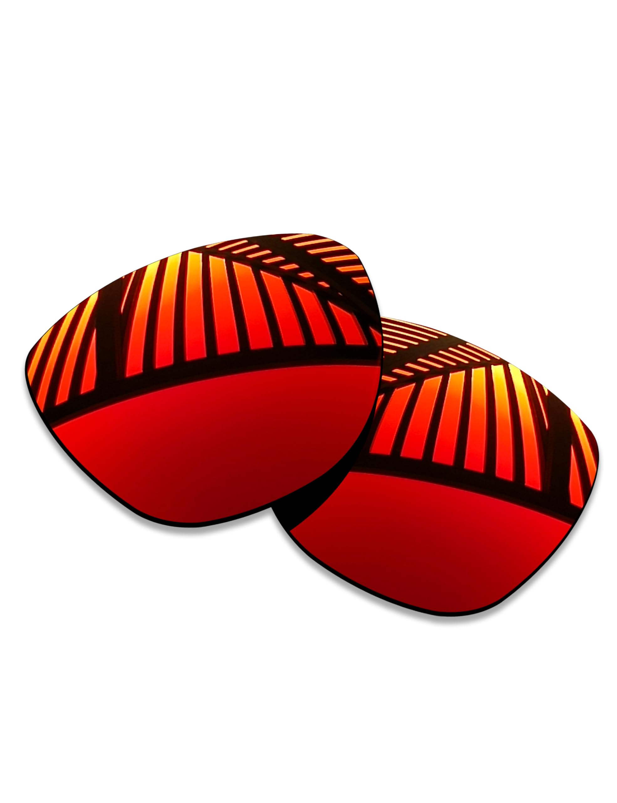 Lot de 5 paires de verres de rechange pour lunettes de soleil RayBan RW4014 Skyler (Gen 2) 52 mm – Noir uni + titane + bleu glacier + rouge feu + émeraude + transparent HD