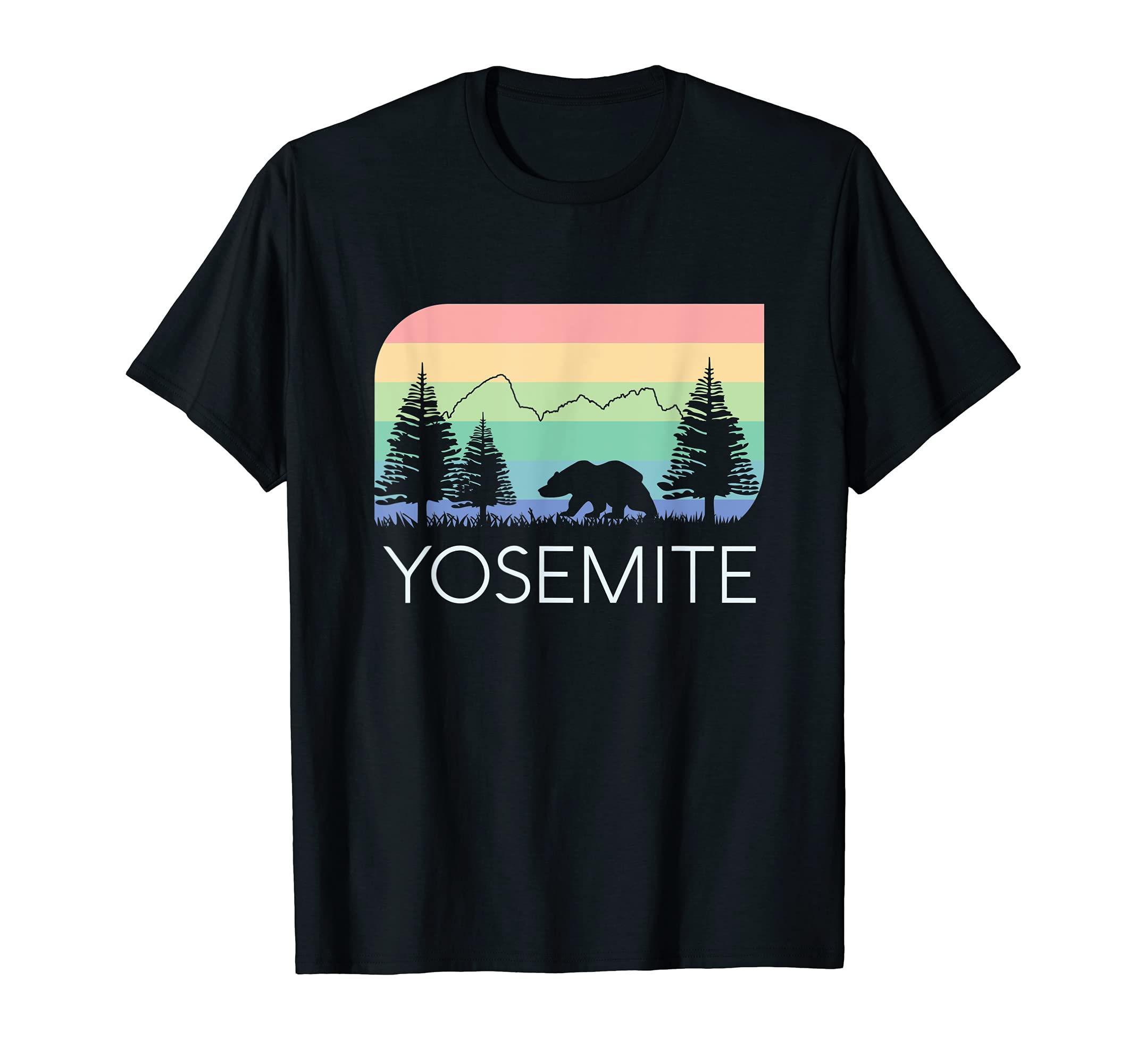 Cali Retro TeesYosemite National Park Vintage Retro Half Dome El Capitan T-Shirt