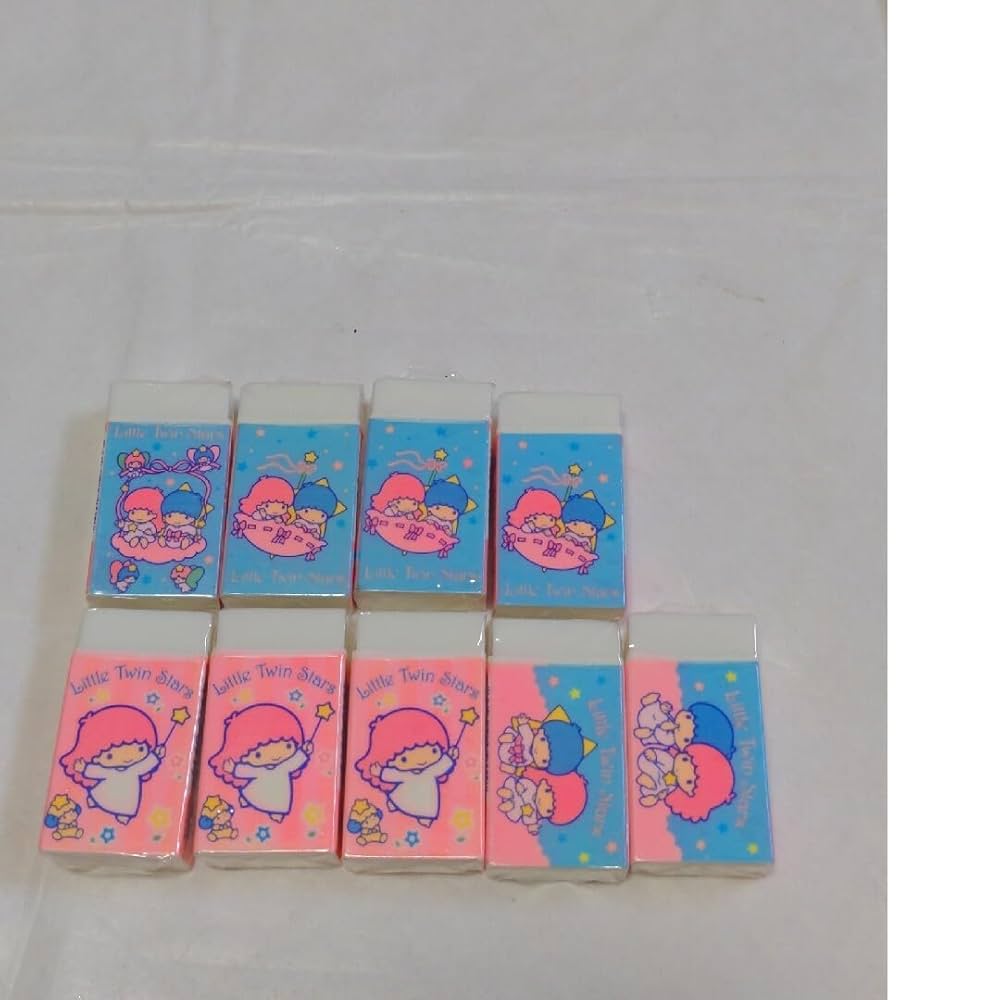 リトルツインスターズ　システム手帳　メモ　シール　消しゴム　キキララ　レトロ 2343891764.jpg?1723460389