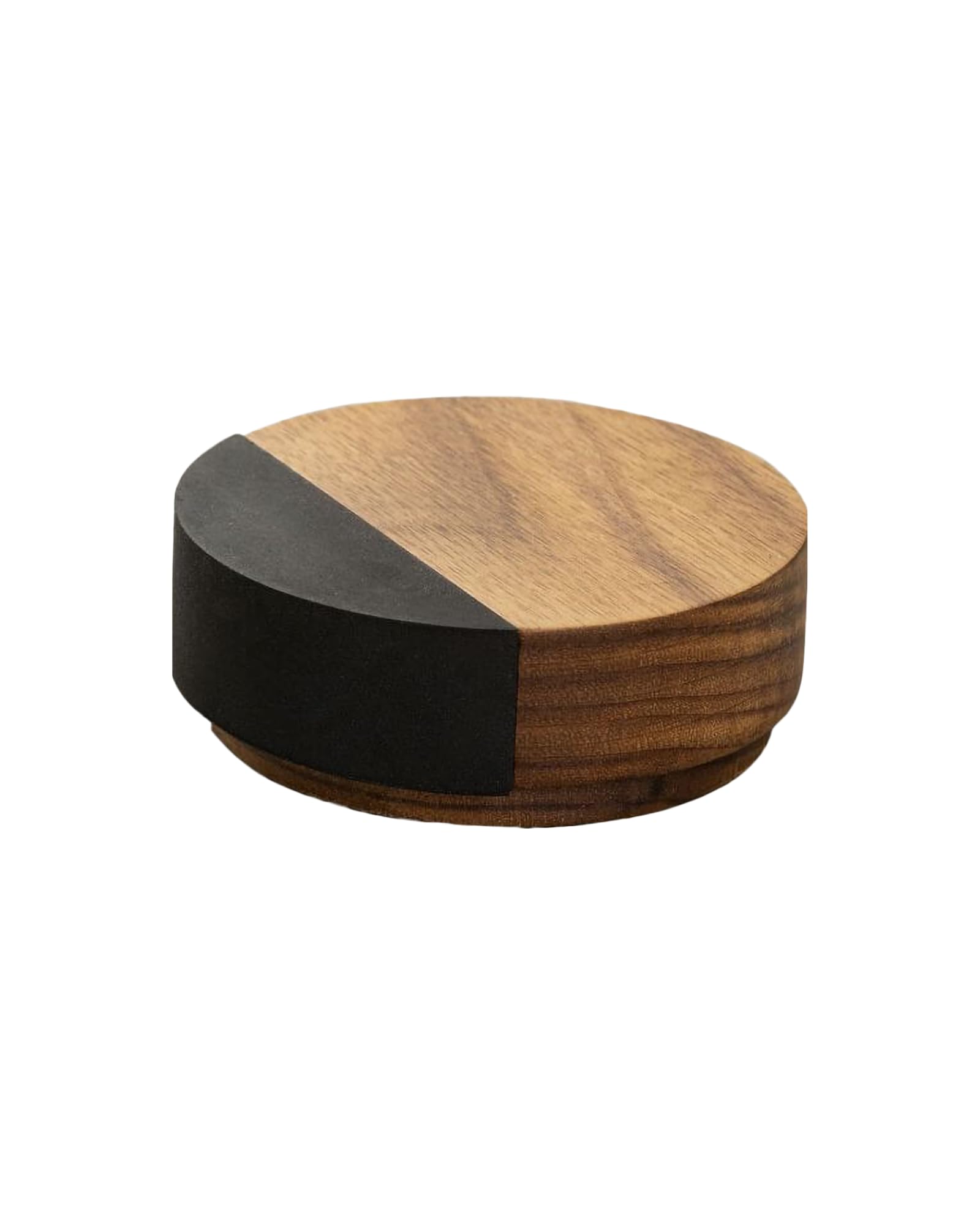 Gedotec Premium Door Stopper Floor – Wood | PUK | 1 Piece Designer Door Stopper Walnut | Door Buffer Diameter 65 mm Self-Adhesive | Includes Mounting Material | Door Stopper | Door Stopper