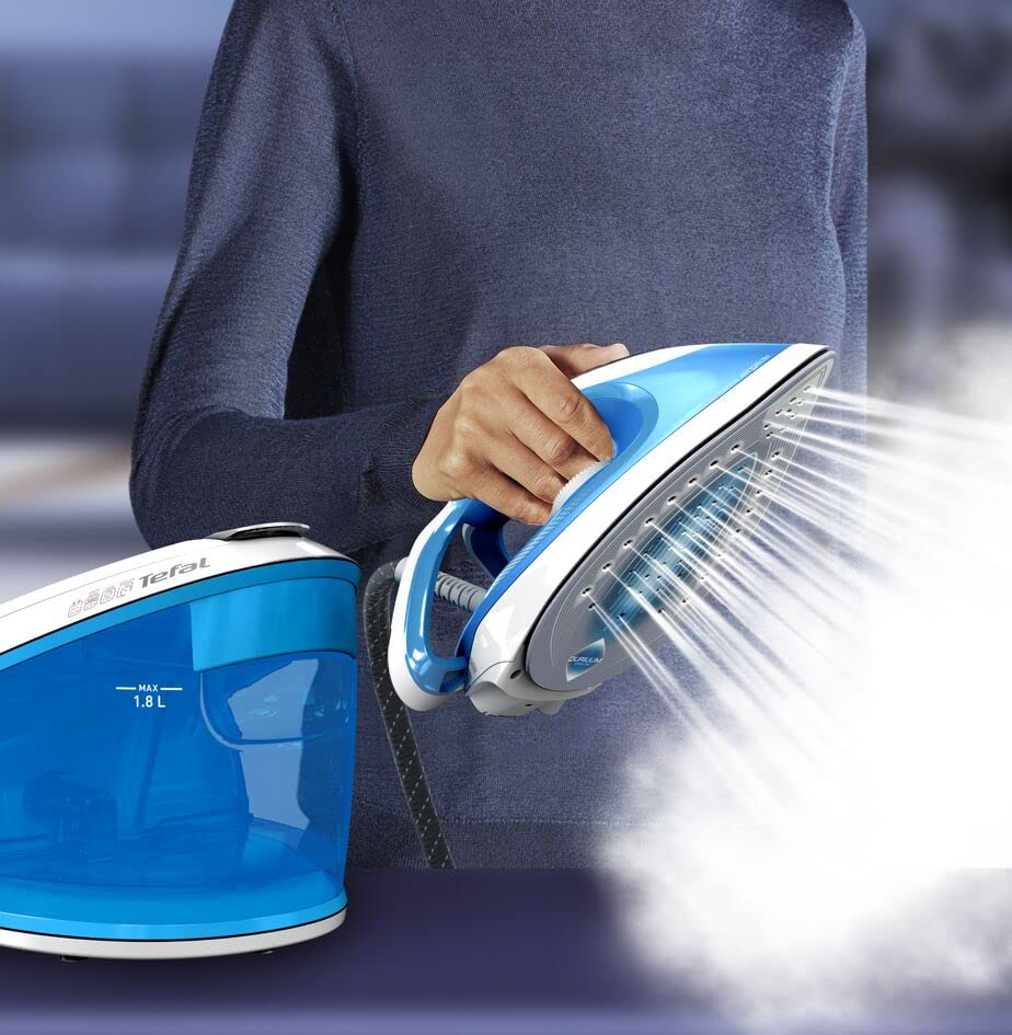 Tefal Express Airglide Dampfbügelstation, 2800 Watt, Durilium Airglide Bügelsohle, 5
