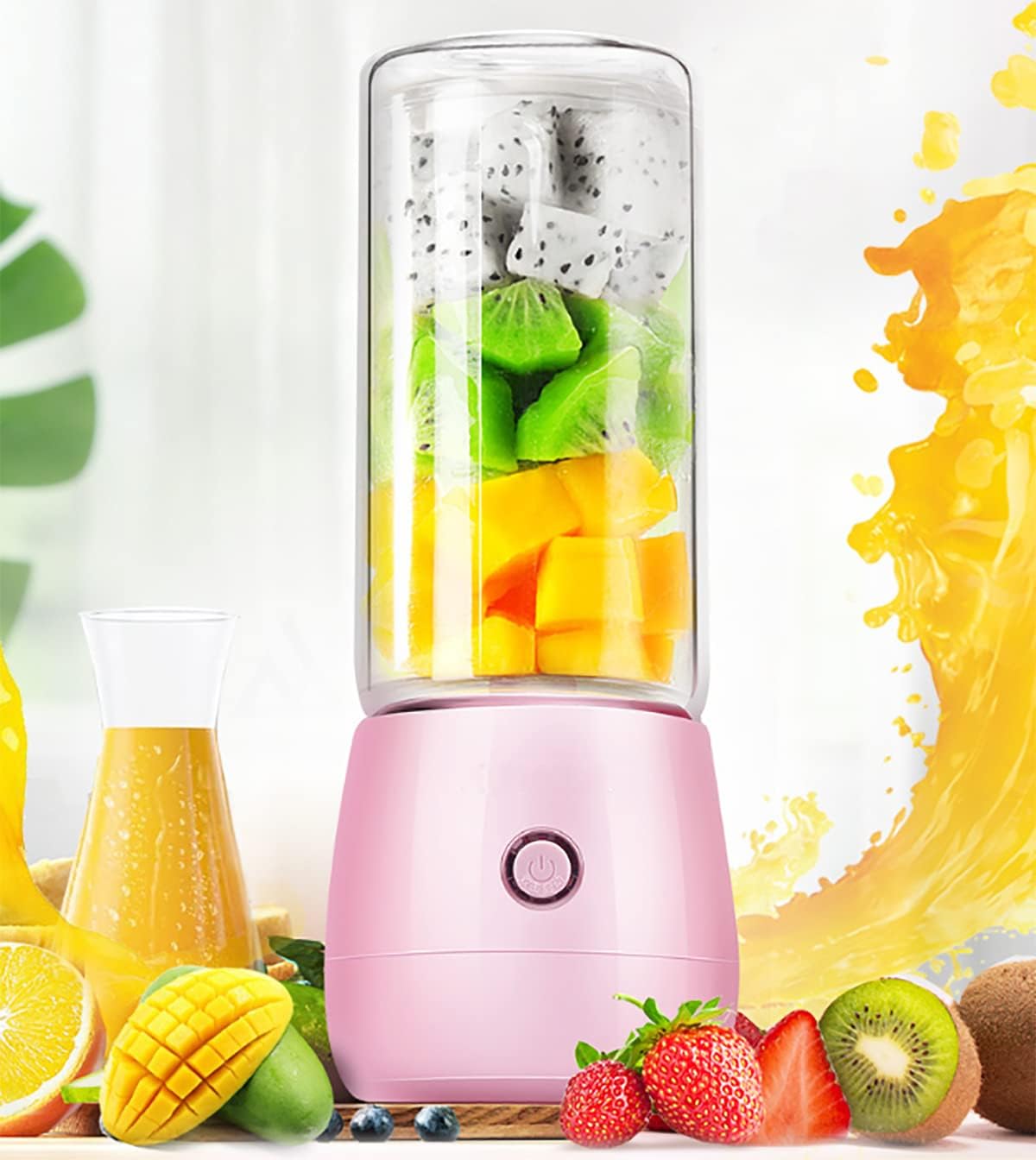 Uandhome Portable Blender Cup, Mini Juice Blender USB Personal Mixer