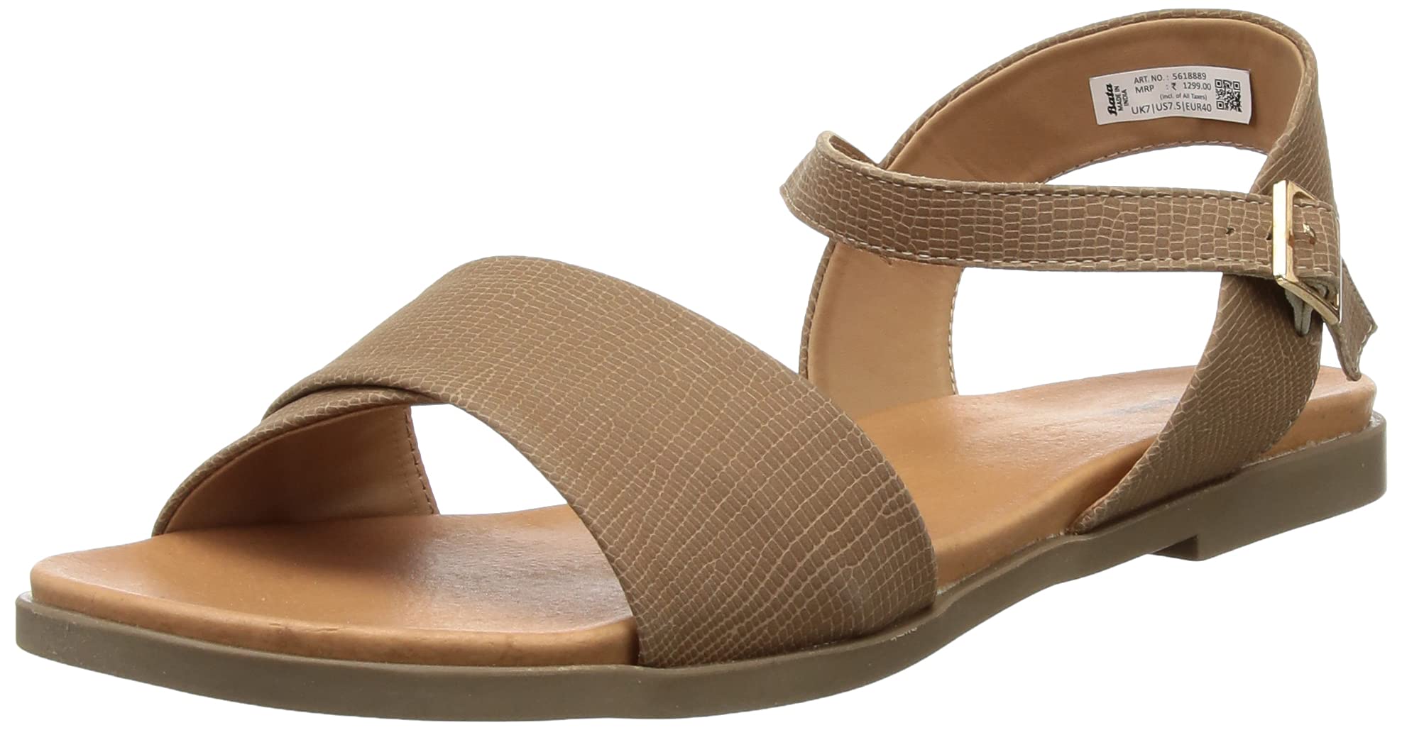 Bata womens Gia Beige Sandal - 5 UK (5618889) (B095X584V7) Amazon Price History, Amazon Price Tracker