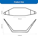 Goutime Capacity Universal Multi-Use Heavy-Duty Extra Large Steel Hammock Stand, Fits Hammocks 9 to 14 Feet Long, 2 People 550 lbs, Black