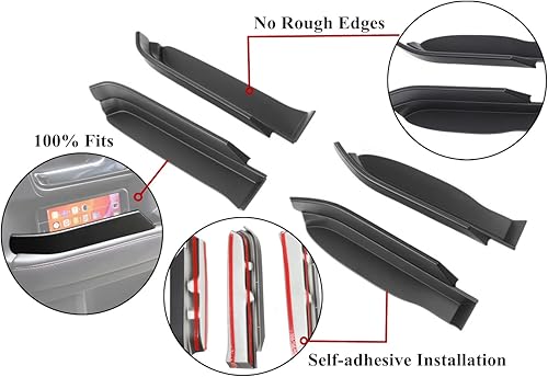 Miniatura 3 de YOCTM Para Toyota 4 Runner Accesorios Bandeja de almacenamiento para puerta lateral, organizador de guantes, se adapta a 4 corredores 2010-2022,