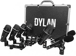 Kit de microfones dylan bateria para palco estúdio dd-7