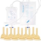 External Catheter for Men, 10pcs Condom Catheters External self Sealing Tape Set, 1pcs XL Catheter Leg Bag (500ml), 1pcs Extra Large Catheter Urine Bag (2000ml) (1.18inch/30mm)