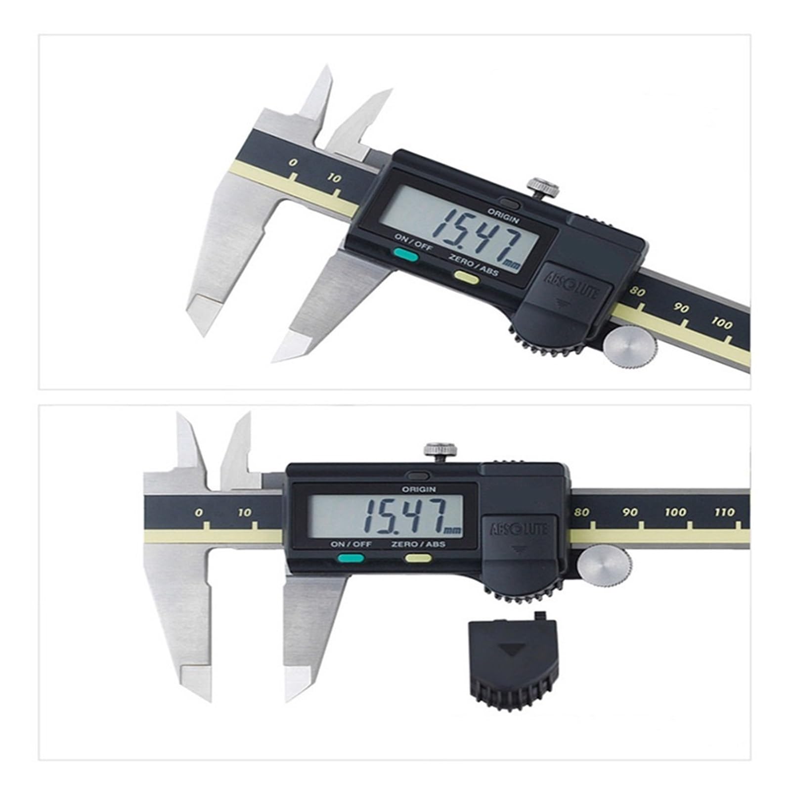 Calibro Digitale Professionale Calibro Digitale LCD Calibro a corsoio 6 Pollici 150mm 500-196-30 200mm 300mm Calibro Strumenti di Misura Acciaio Inossidabile (Color : 300mm 500-193-30)