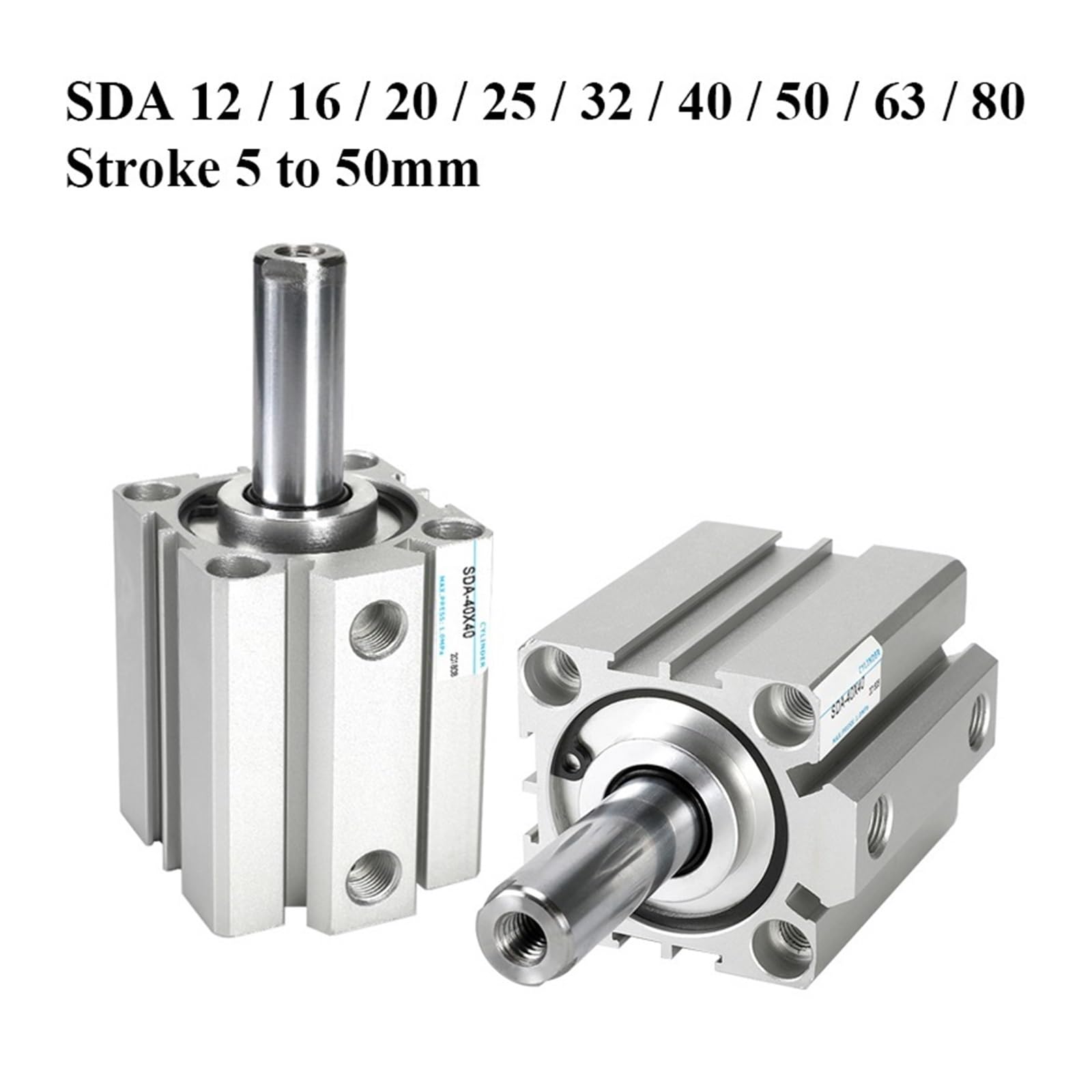 Seria cylindrów pneumatycznych pneumatycznych kompaktowy cylinder 12 16 20 25 32 40 50 63 80 mm otwór do 5 10 15 20 25 30 35 40 45 50 mm skok | Cylinder pneumatyczny (skok 15 mm, otwór 12 mm)